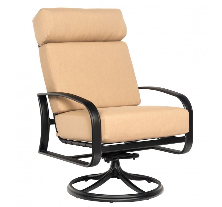 Woodard Cayman Isle Cushion Swivel Rocking Lounge Chair - Angled