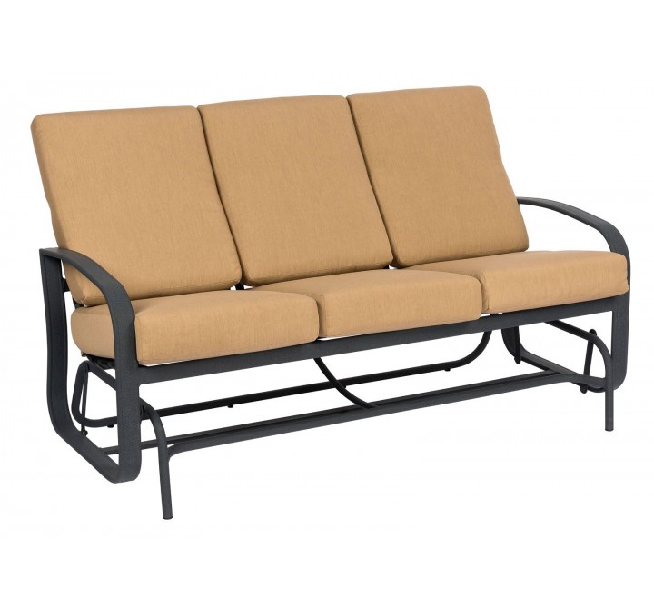 Woodard Cayman Isle Cushion Sofa Glider - Angled