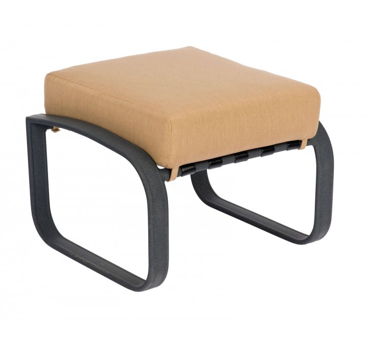 Woodard Cayman Isle Cushion Ottoman - Angled