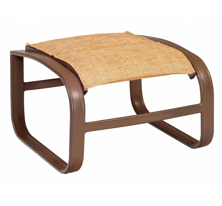 Woodard Cayman Isle Padded Sling Ottoman - Angled