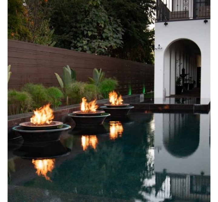 The Outdoor Plus Cazo Copper 360° Water & Fire Bowl- 3