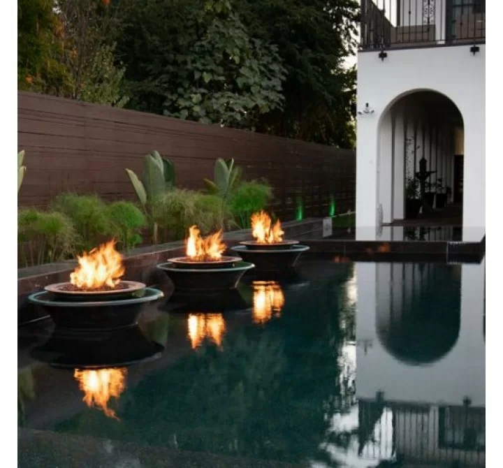 The Outdoor Plus Cazo Copper 360° Water & Fire Bowl- 3