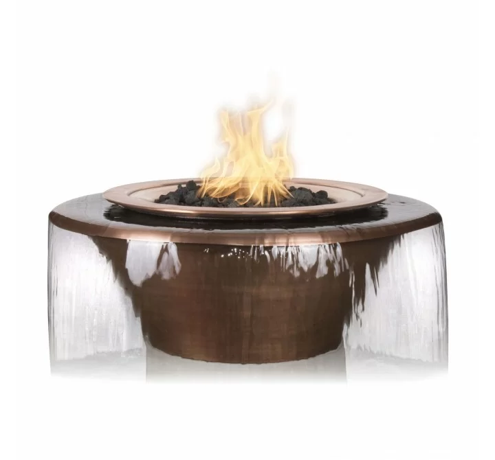 The Outdoor Plus 48" Cazo GFRC Fire & Water Bowl - 360° Spil