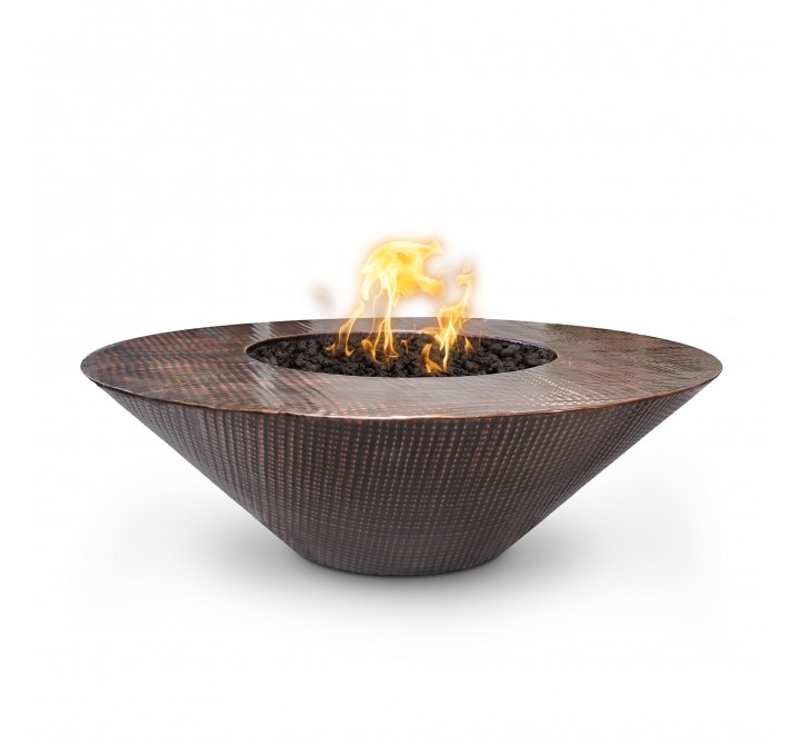 The Outdoor Plus Cazo 48" Round Copper Fire Pit - Match Lit 