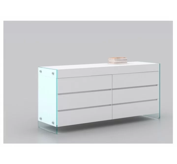 Casabianca Il Vetro 6-Drawer Dresser - Angled