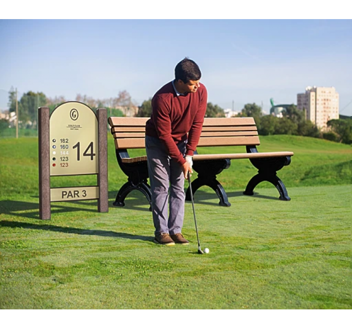 Polly Products Cambridge Backed Bench