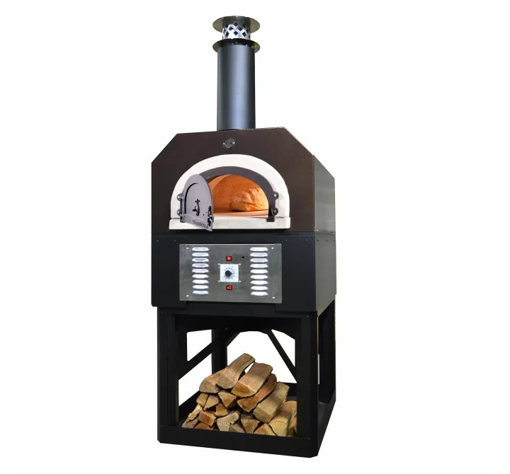 CBO-750 Hybrid Commercia/Residentiall Stand: (Pre-Assembled) Custom-Built Heavy-Duty Stand with Metal Insulating Hood and Gas Package - Copper -  Angled 