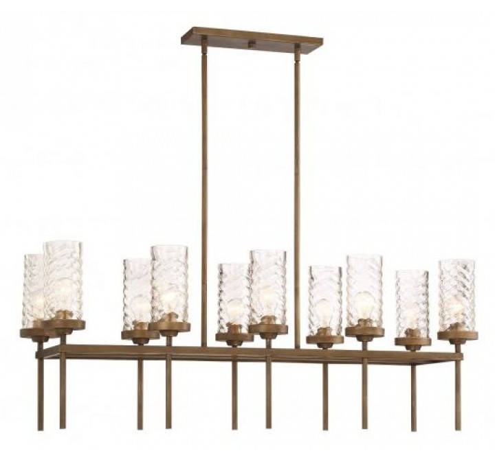 Triticus Chandelier -  Antique Brass