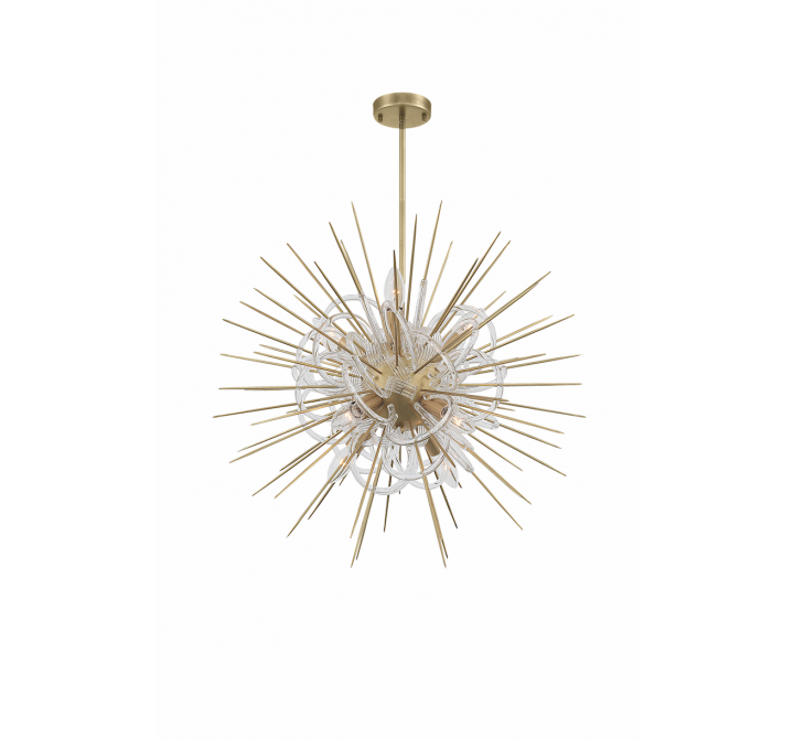 ZEEV Lighting Flare Collection Chandelier- Front Angle