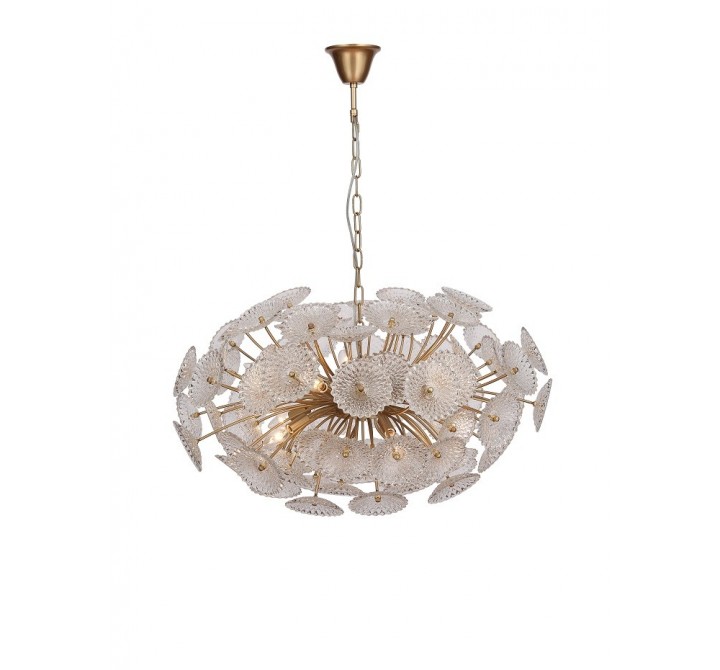 ZEEV Lighting Floral Collection Chandelier- Front Angle