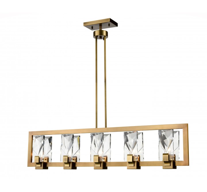ZEEV Lighting Horizon Collection Chandelier- Front Angle