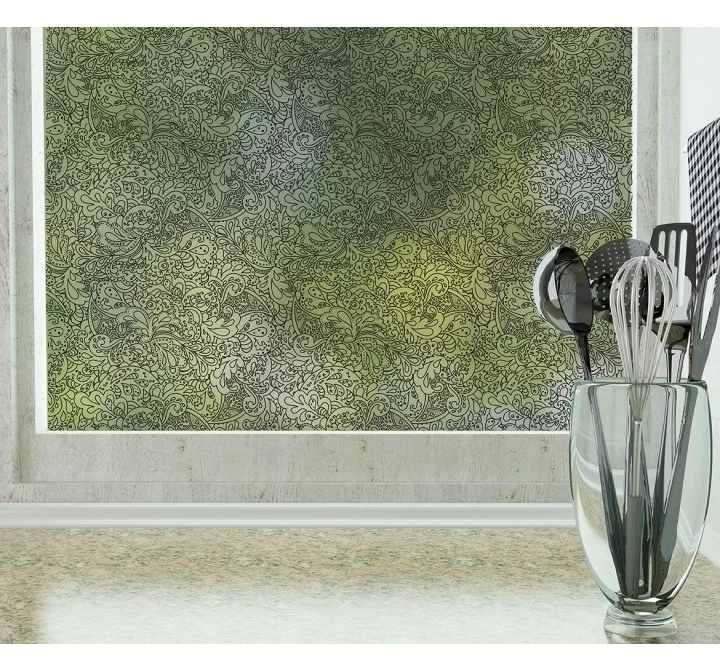 Odhams Press Sketchbook Frosted Non-Adhesive Decorative Window Film - Privacy Cling Film