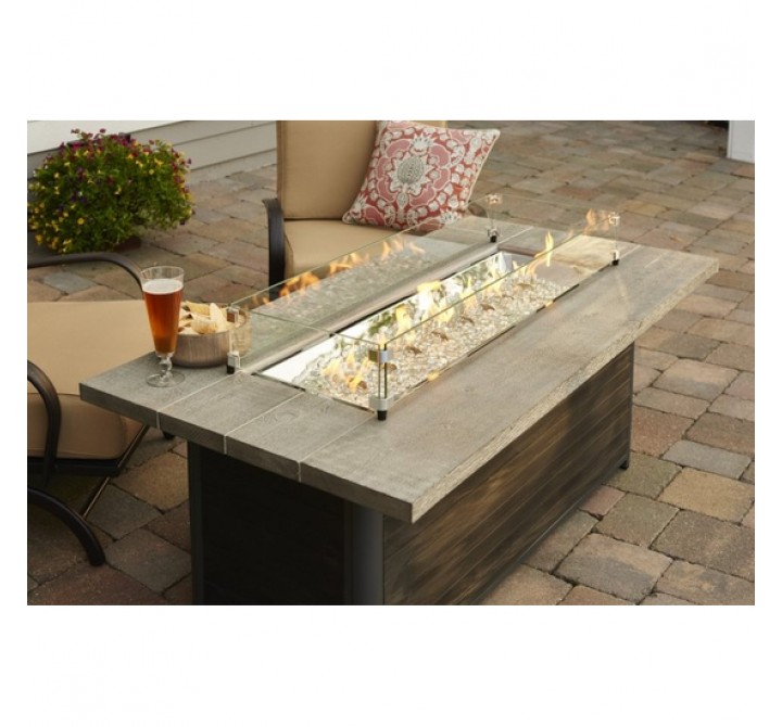 Outdoor Greatroom Company Cedar Ridge Fire Table Supercast Top/Composite Base