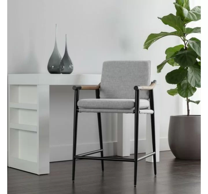 Sunpan Meadow Counter Stool - Vault Fog - Lifestyle