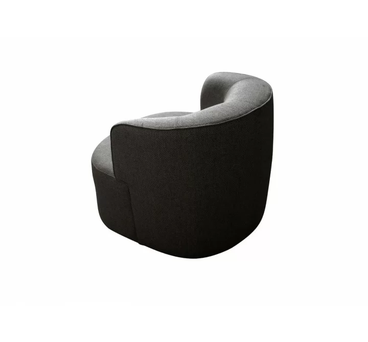 Denn Accent Chair in Dark Gray- side view 1