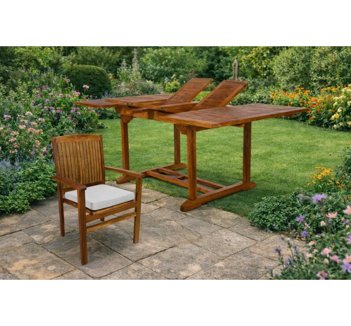 All Things Cedar 5-Piece Butterfly Stacking Chair Set 