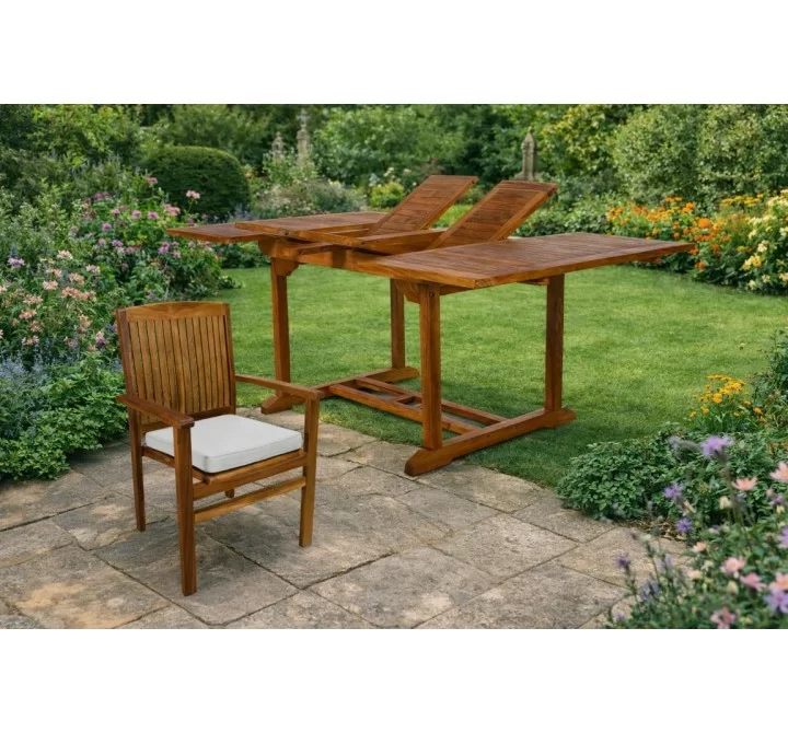 All Things Cedar 5-Piece Butterfly Stacking Chair Set 