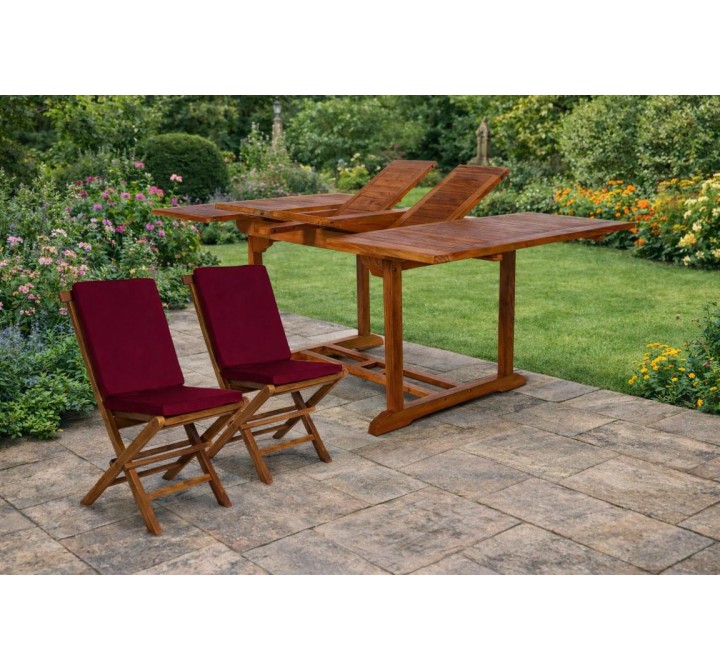 All Things Cedar 9-Piece Butterfly Folding Chair Set