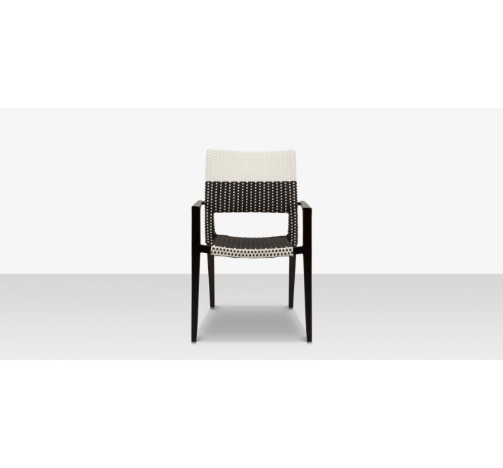 Source Furniture Chloe 23" Wicker Arm Dining Side Chair 4