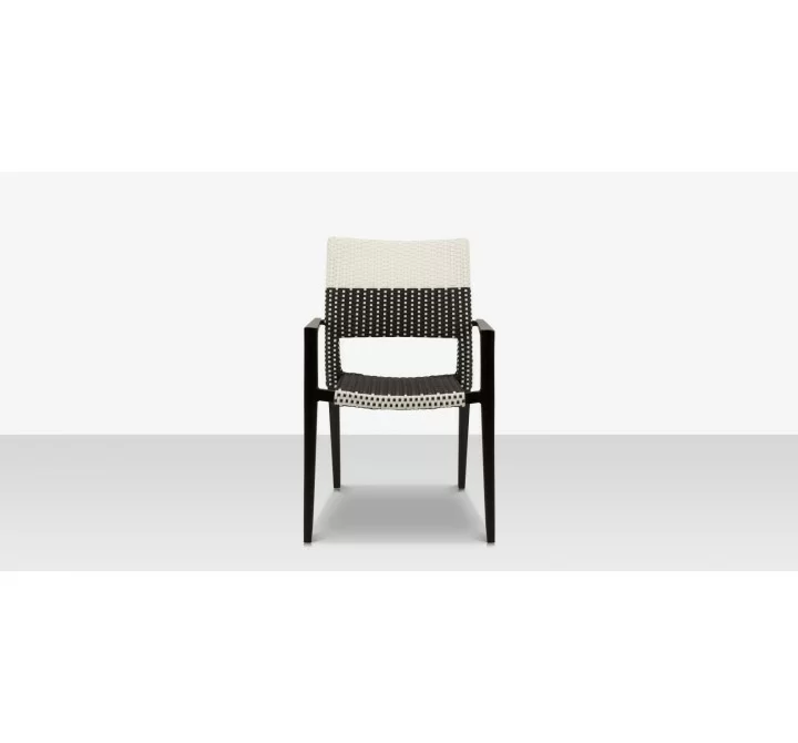 Source Furniture Chloe 23" Wicker Arm Dining Side Chair 4