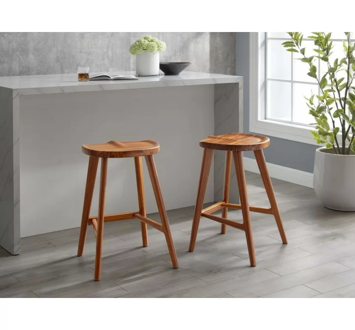 Greenington Max Stool in Counter Height, Amber - Lifestyle