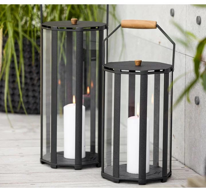 Cane-Line Lightlux Lantern W/Teak Handle Small Outdoor