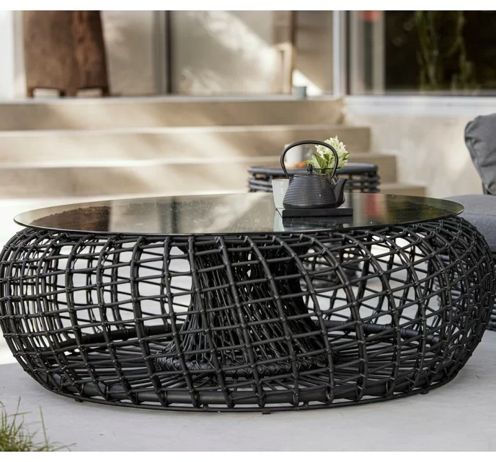 Cane-Line Nest Footstool/Coffee Table OUTDOOR_9887