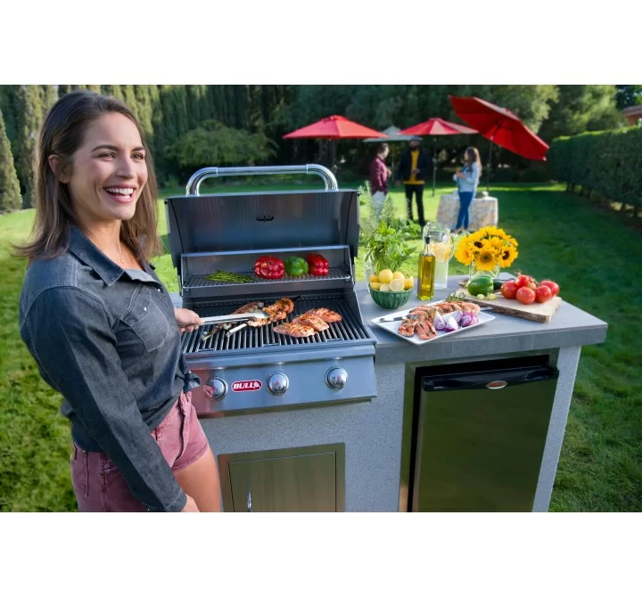 Bull BBQ 24" Steer Drop In Grill LP/NG - 3 Burner - Lifestyle