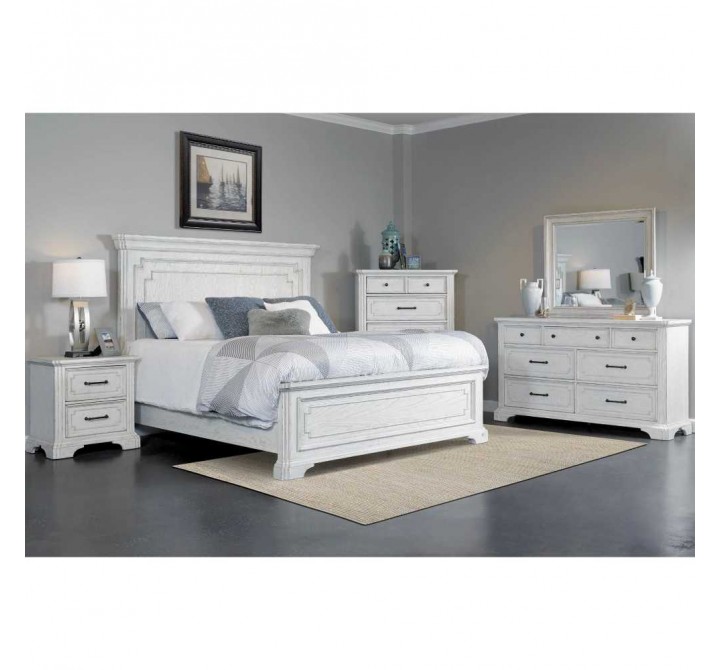 Clara Standard King Panel Bed - Lifestyle