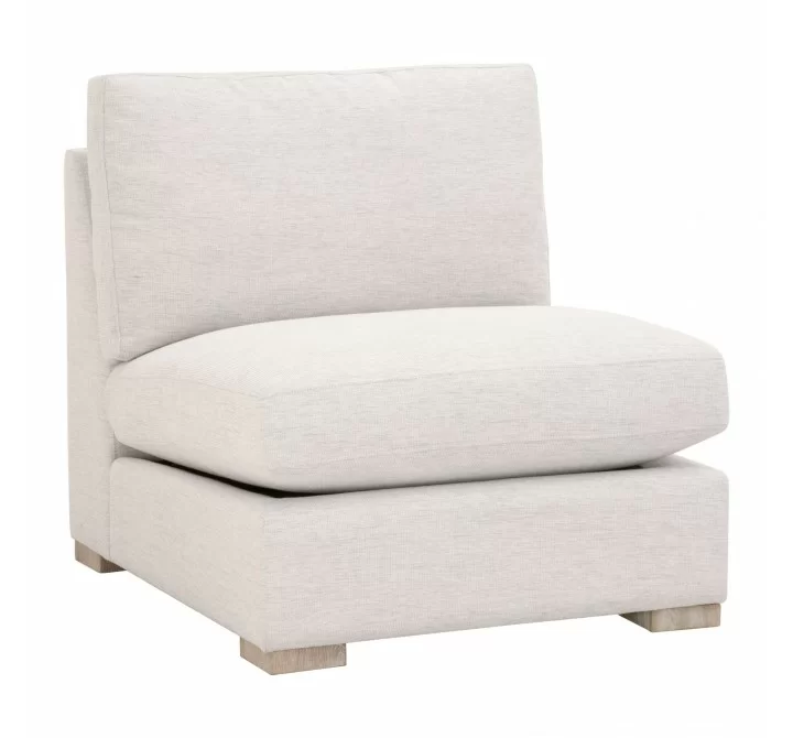 Essentials For Living Clara Modular 1-Seat Armless Chair - Front Side Angle