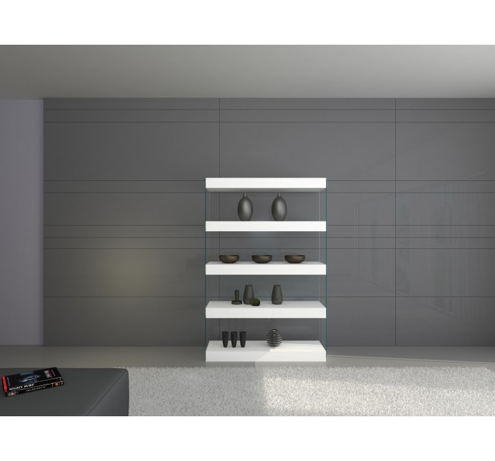 J&M Furniture Cloud Curio Unit in High Gloss 