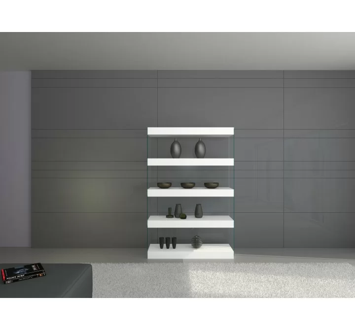 J&M Furniture Cloud Curio Unit in High Gloss 