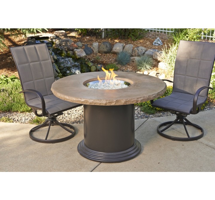 Outdoor Greatroom Company Colonial 30" Dining Fire Pit Table - Lifestyle