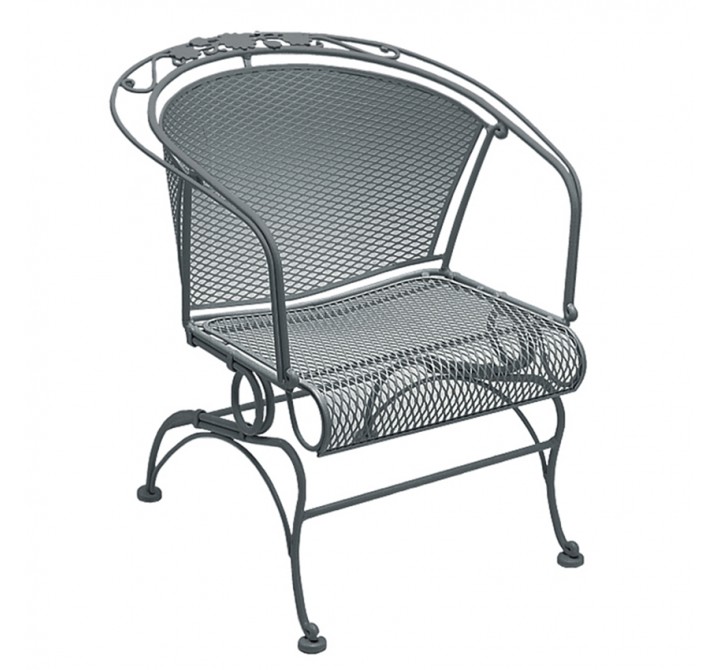 Woodard Briarwood Coil Spring Barrel Chair with Optional Seat Cushion