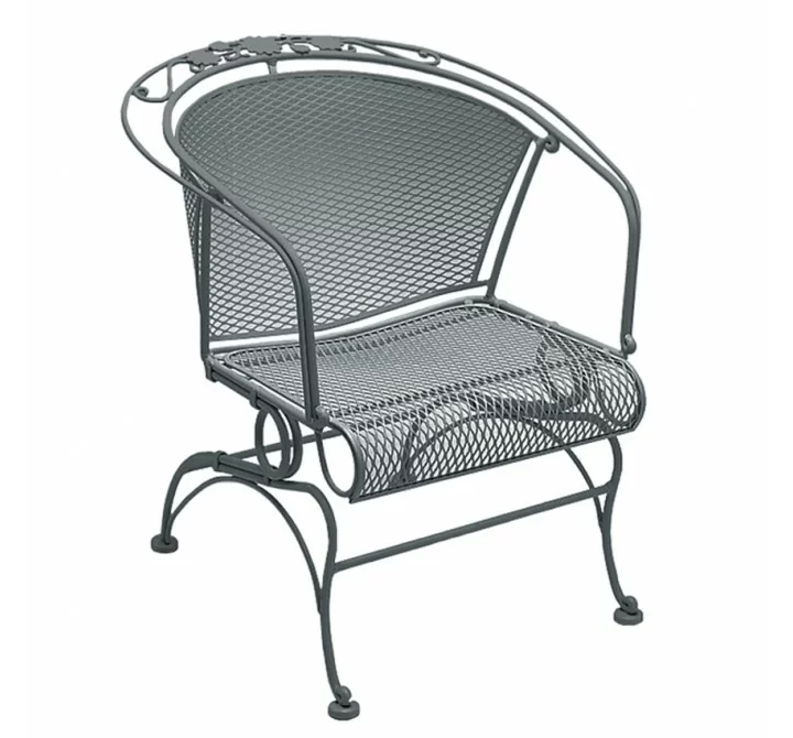 Woodard Briarwood Coil Spring Barrel Chair with Optional Seat Cushion