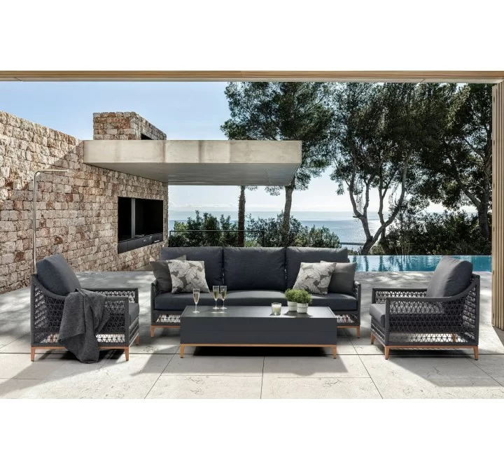 Whiteline Modern Living Karen 4-Piece Outdoor Collection