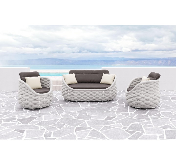 Coral Reef Accent Chair in Gray- Lifestyle 1