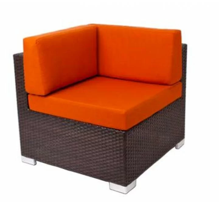 Aruba Corner Sofa Section Java Wicker - No Cushions (same unit as Left / Right)
