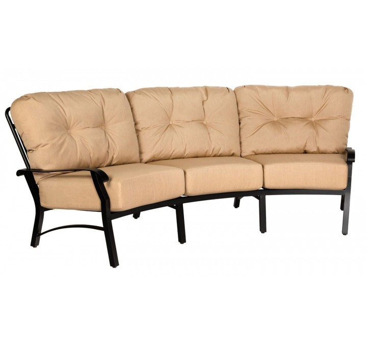 Woodard Cortland Cushion Crescent Sofa - Angled