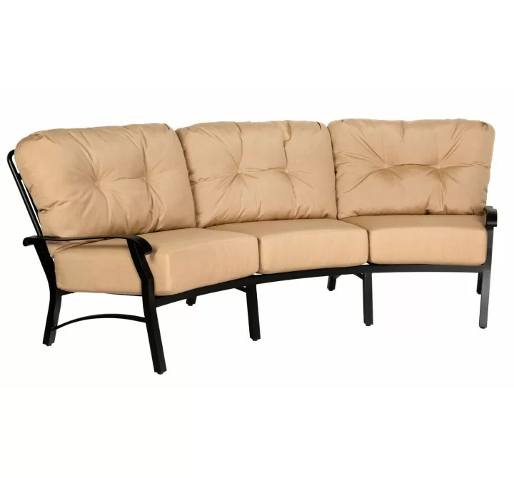 Woodard Cortland Cushion Crescent Sofa - Angled