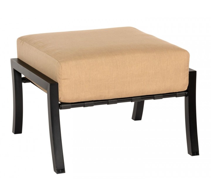 Woodard Cortland Cushion / Nico Ottoman - Angled
