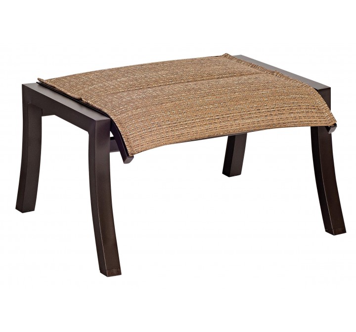 Woodard Cortland Padded Sling Ottoman - Angled