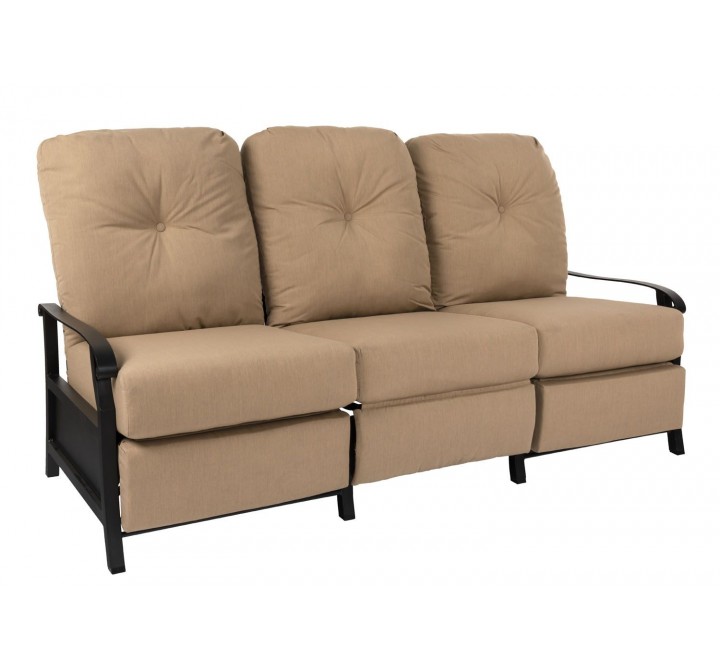 Woodard Cortland Cushion Recliner Sofa - Angled