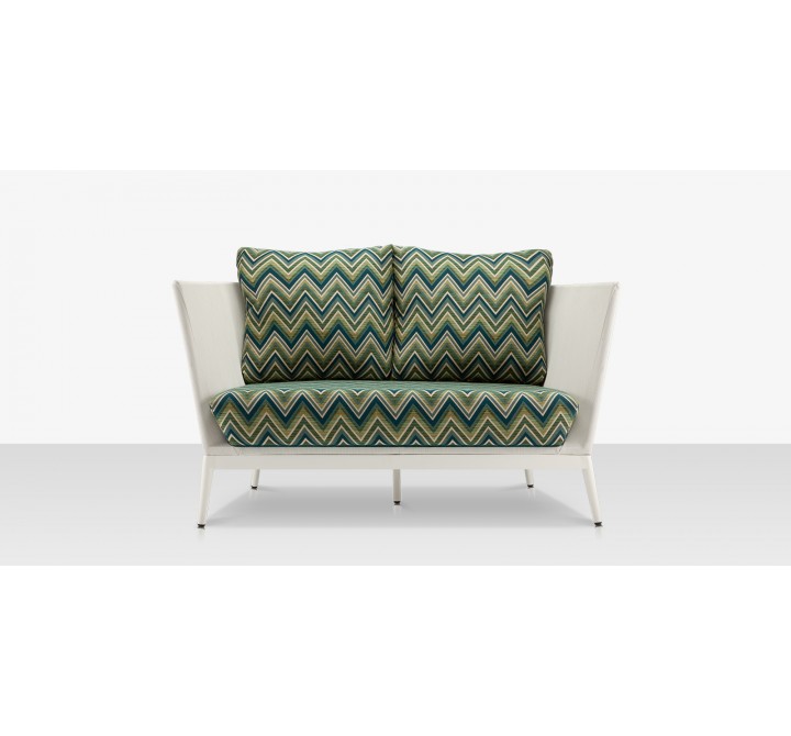 Source Outdoor Furniture Cosmo Aluminum Loveseat front
