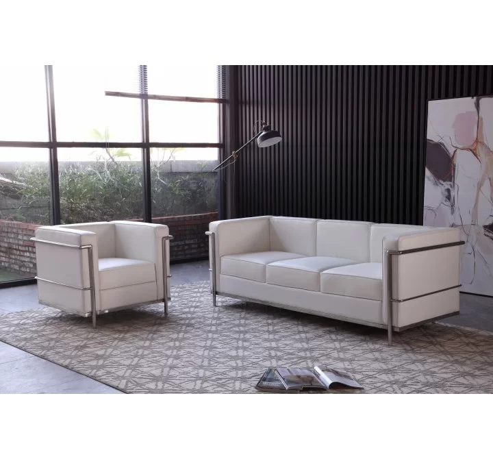 J&M Furniture Cour Italian Leather Chair 