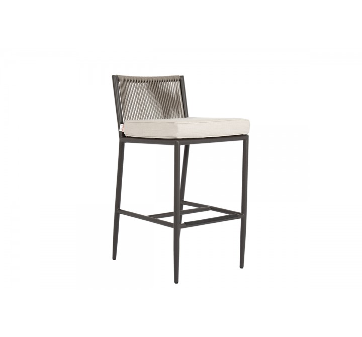 Pietra Barstool in Echo Ash, No Welt - Front Side Angle