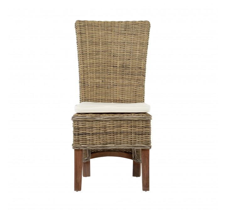 Nova Solo Wickerworks Salsa Dining Chair - Set of Two - Front Angle