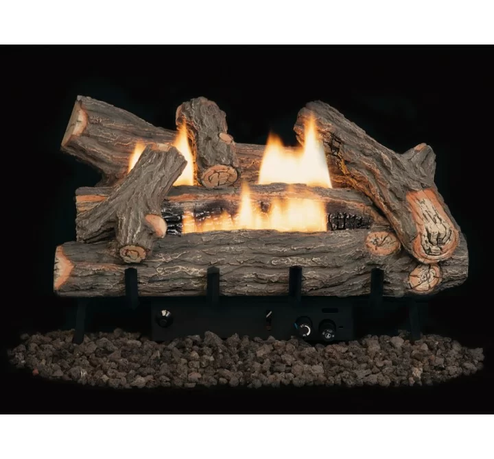 Superior Fireplaces 18" V Crescent Hill HD Log and HD Fiber