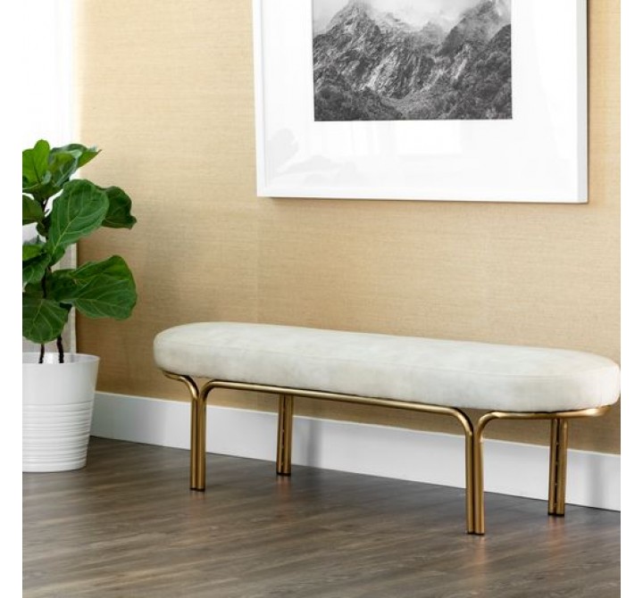 Sunpan Gwen Bench Nono Cream - Lifestyle