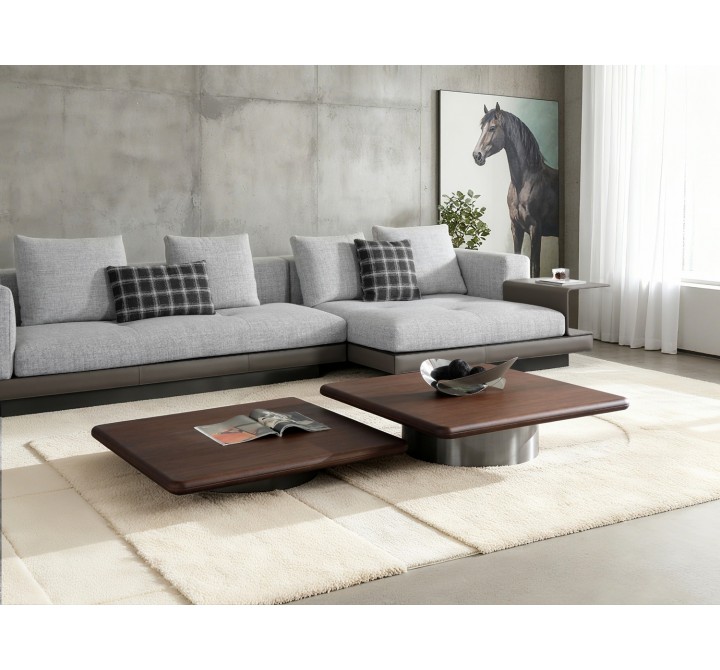 Zoya Large Coffee Table in Brown- Lifestyle 1